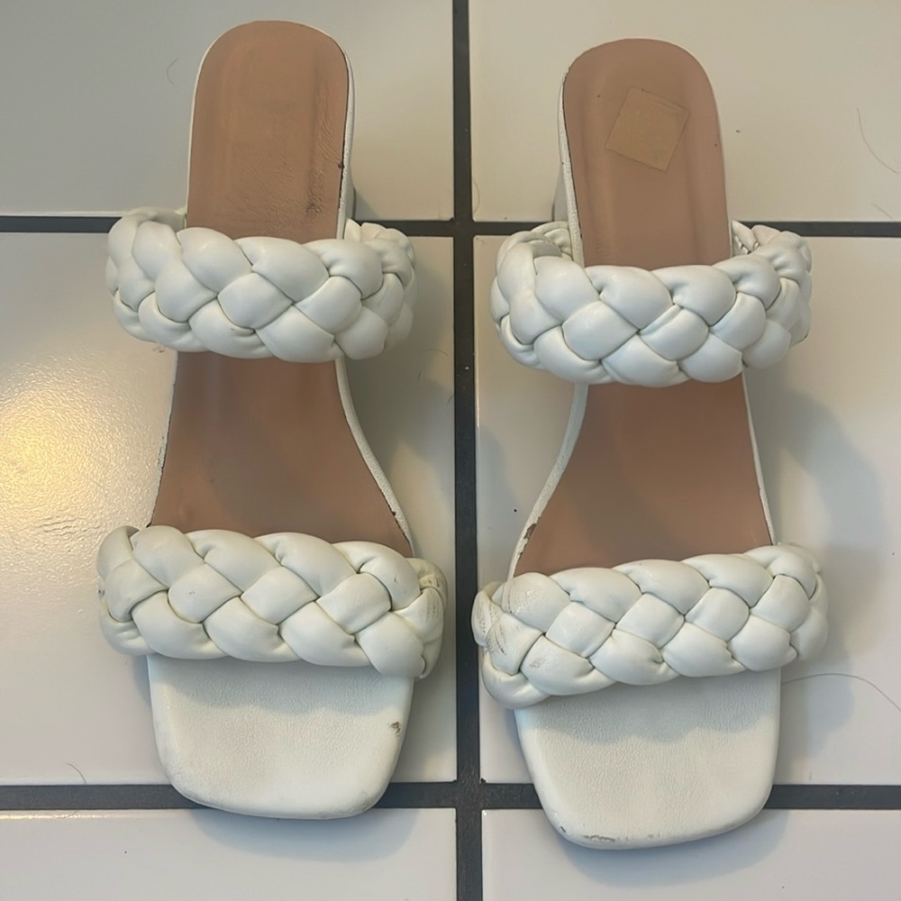 Fun white heels